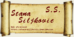 Stana Šiljković vizit kartica